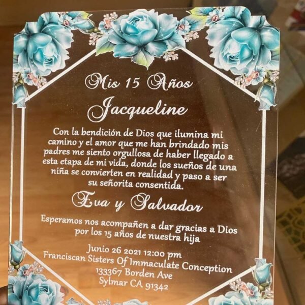 Acrylic - All Occassion Invitation 06