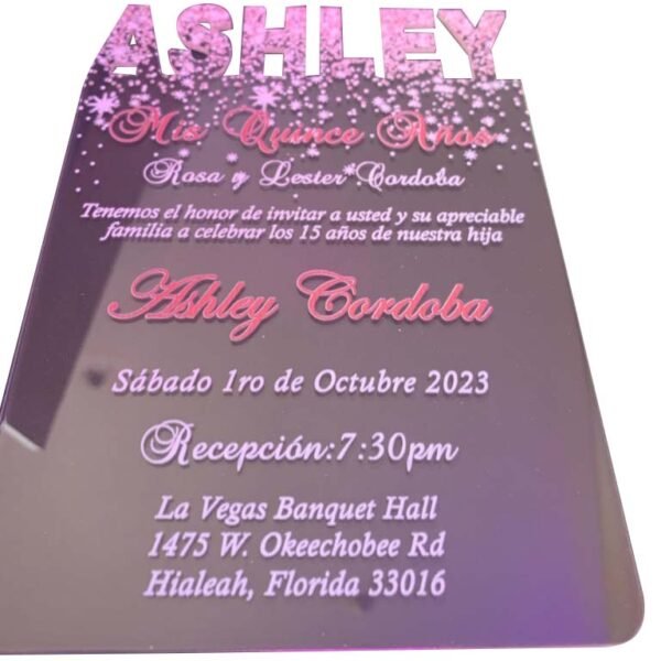 Acrylic – All Occassion Invitation 08